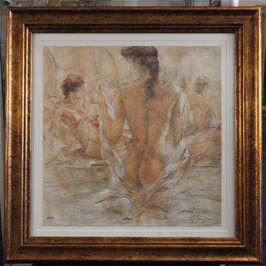 Gary Benfield (b. 1965) Purity, Bathers, and Dance I, largest 25 x 18in.